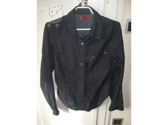 PoulaTo: 791 Levis τζην πουκαμισο αφορετο blue-black size small για κοριτσι 11-13 ετων.