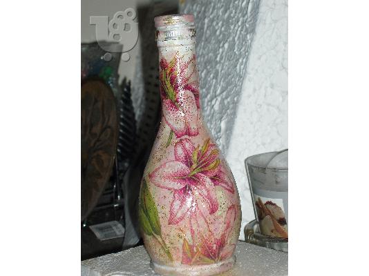 Χειροποίητα μπουκαλια decoupage