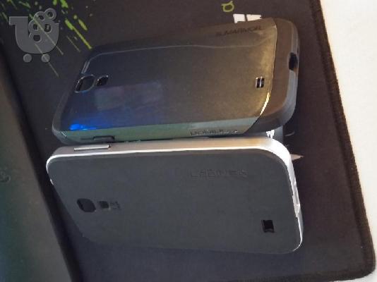 samsung s4 flip cover+glass screen protector