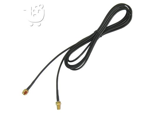 PoulaTo: καλωδιο κεραιας WI-FI  RP-SMA  3 μετρα