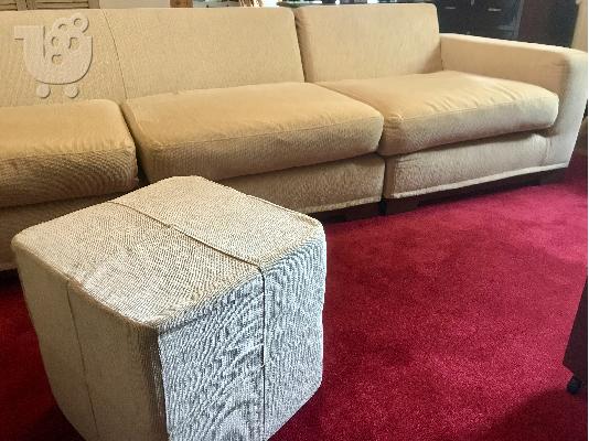 Γωνιακός καναπές - γίνεται και τετραθέσιος με μια Πολυθρόνα...