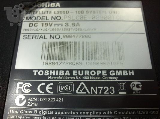 Πωλείται Toshiba Satellite L300D-10B