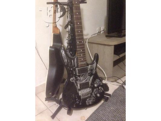 Ibanez JS100 Satriani silversurfer ΣΚΟΤΩΜΑ +2 ζωνες