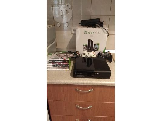 PoulaTo: xbox 360 250gb + 3 χειριστηρια + 7 παιχνιδια