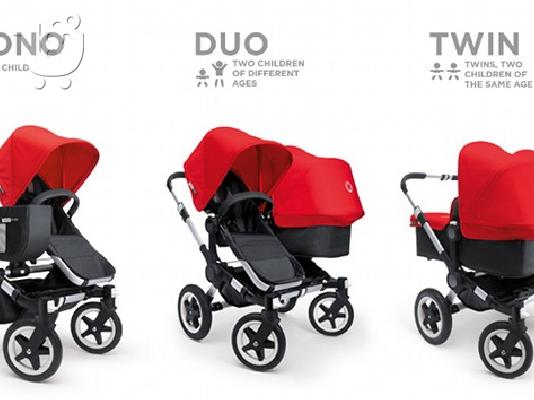 Bugaboo Donkey Twins δίδυμο πλήρες πακέτο