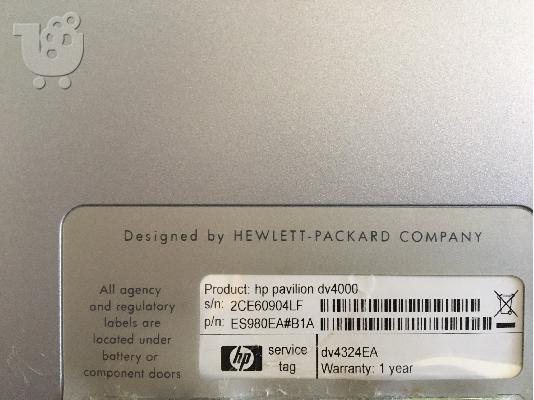 LAPTOP HP pavilion dv4000