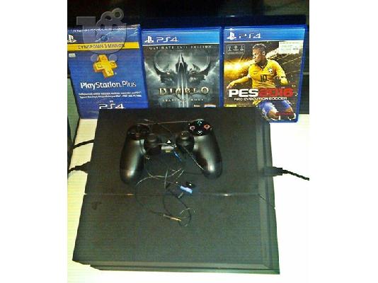PoulaTo: Ps4 6 μηνες εγγυηση + pro 2016 + diablo 3 ultimate evil ediiton + ps plus