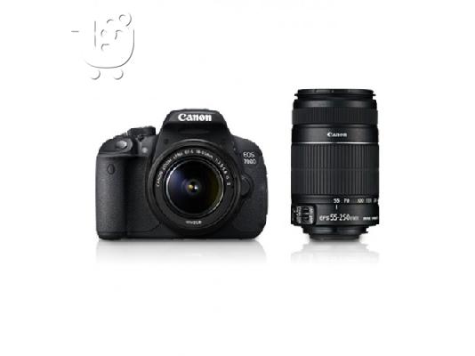 PoulaTo: Canon EOS 700 d με φακό 18-55 mm 55-250 mm