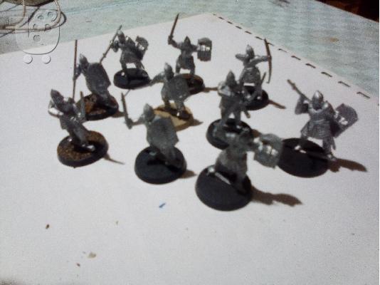 PoulaTo: 10 X 28mm μεταλλικες φιγουρες lord of the rings- GODOR