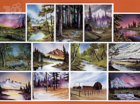 PoulaTo: Μαθήματα ζωγραφικής με τον Bob Ross (στα ελληνικά)