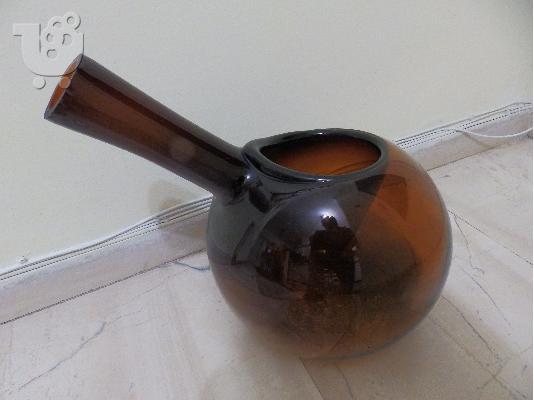 Σπάνια γυάλινη παγωνιέρα εποχής πρην το 1950