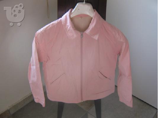 PoulaTo: 0587 Mandarino ντουμπλ-φας, ροζ μπουφαν ανοιξιατικο (χωρις επενδυση) για κοριτσι 8 ετων.