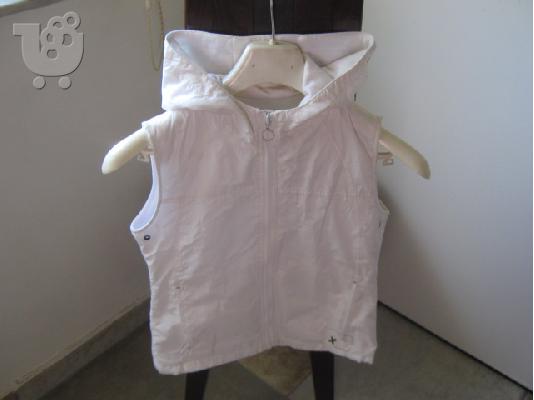 PoulaTo: 0593 Zara λευκο αμανικο μπουφανακι για κοριτσι 10-12 ετων σε αριστη κατασταση.