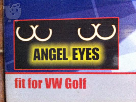 PoulaTo: VW Golf V, Φανάρια Angel Eyes k Black Led