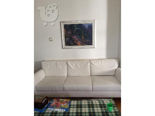 PoulaTo: πωλείται λευκός 3θέσιος καναπές