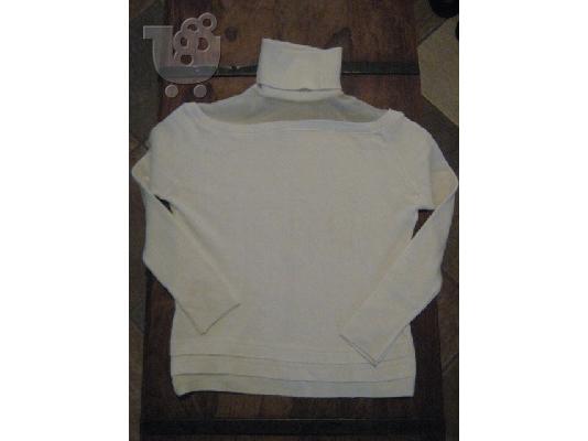 PoulaTo: 0729 SONTATTA ζιβαγκο λευκη μπλουζα με διαφανεια πανω απ' τους ωμους για κοριτσι 10-12 ετων, σε αριστη κατασταση.