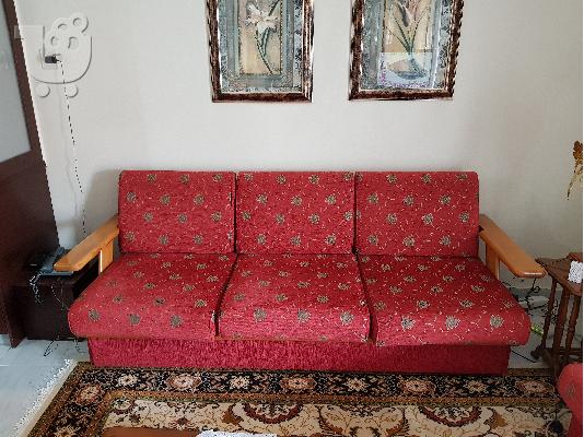 PoulaTo: καναπές τριθέσιος με 2 πολυθρόνες