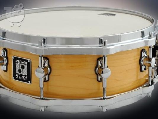 Sonor Sclass Snare Drum (olokainourgio-sxedon tou koutiou)