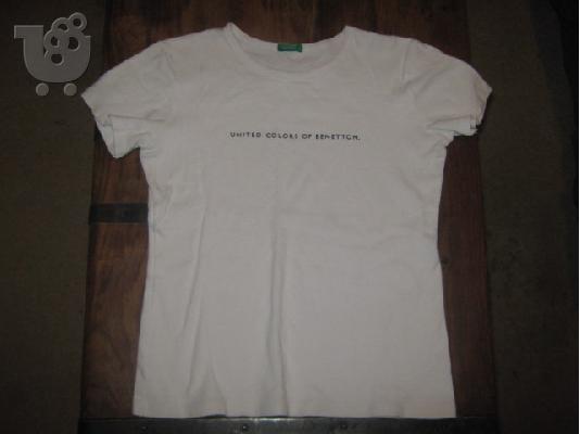 PoulaTo: 0557 BENETTON μακο μπλουζα size L για παιδακι 10 ετων.