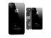PoulaTo: IPhone  4 4s με λογότυπο - Γυαλί - Black-Λευκό